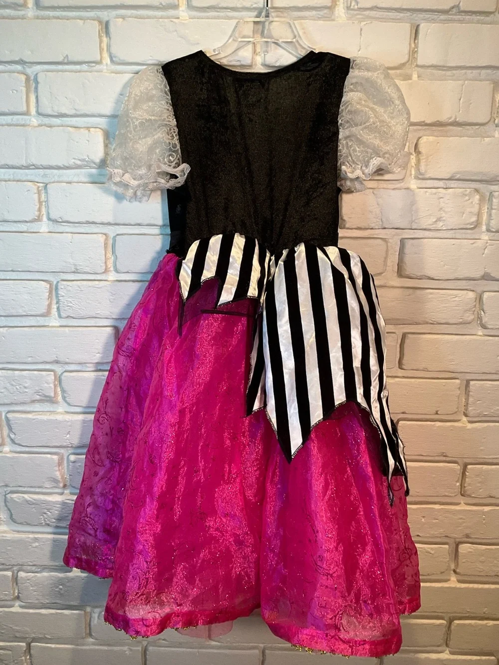 Disney Parks Pink and Black Pirate Princess Costume Dress sz S 5/6